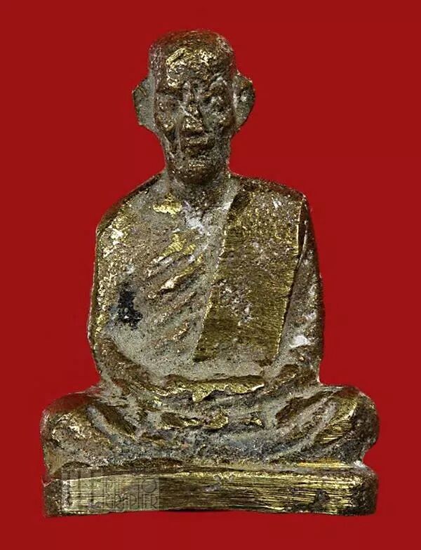 รูปหล่อโบราณหลวงพ่อทบ ธัมมปัญโญ วัดชนแดน พิมพ์ฐานเตี้ย ปี 2505